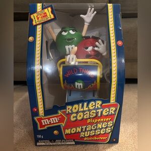 M&M'S Wild Thing Roller Coaster Dispenser with Red and Green Characters